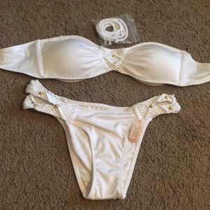 NWT white bikini